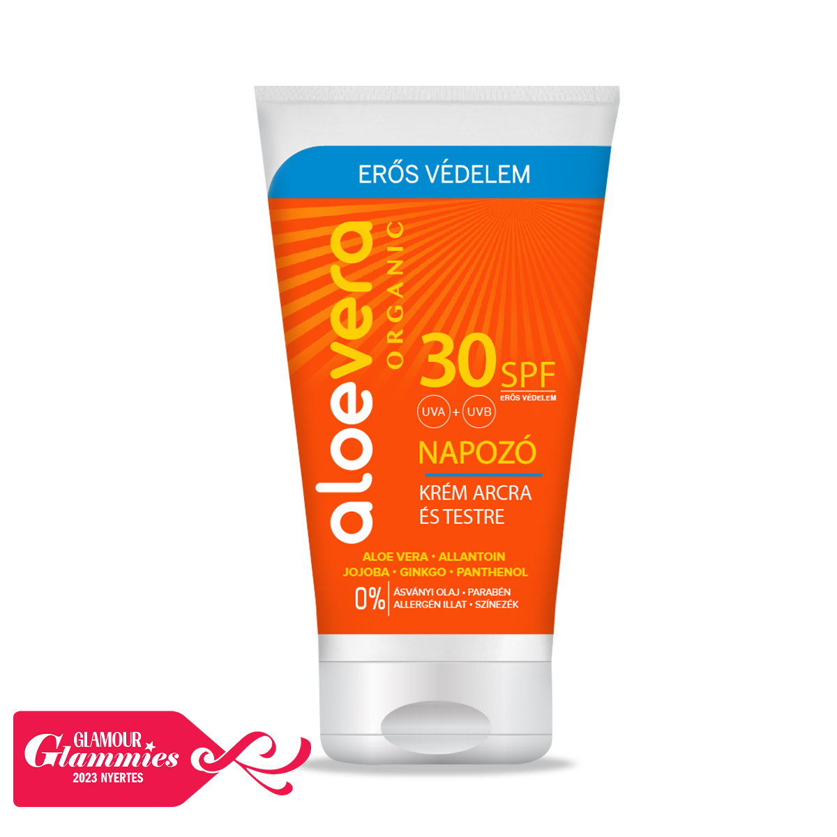 Aloe Vera Organic Sunscreen for face and body SPF30 150ml