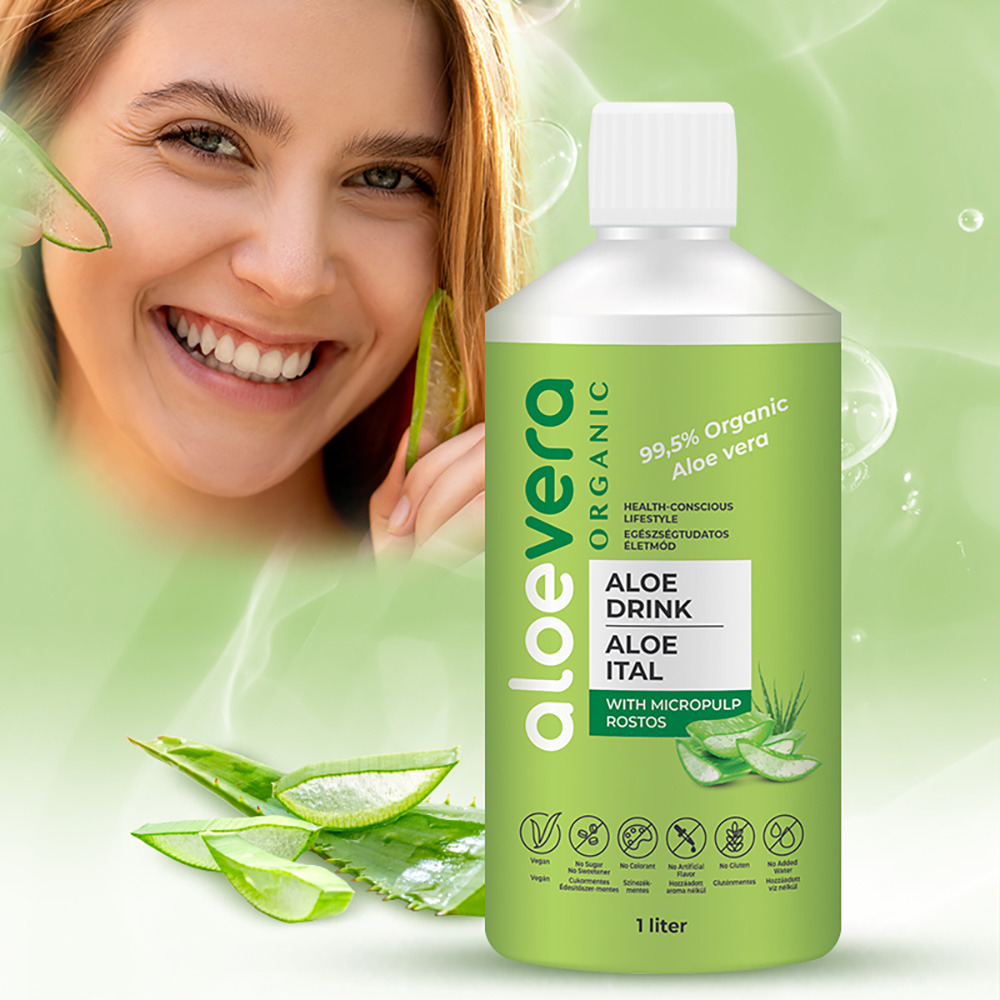 Aloe Vera Organic Drink with micropulp
