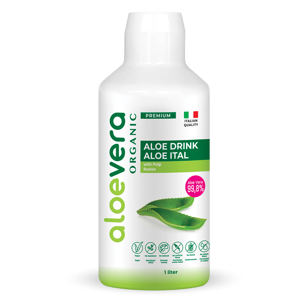 Aloe Vera Organic Premium Aloe drink with micropulp 1000ml