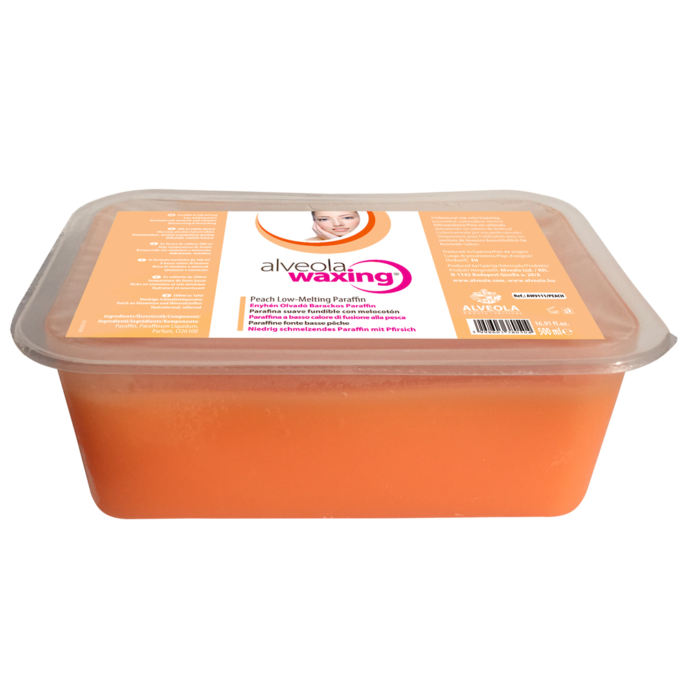 Alveola Waxing Peach Low-Melting Paraffin 500ml
