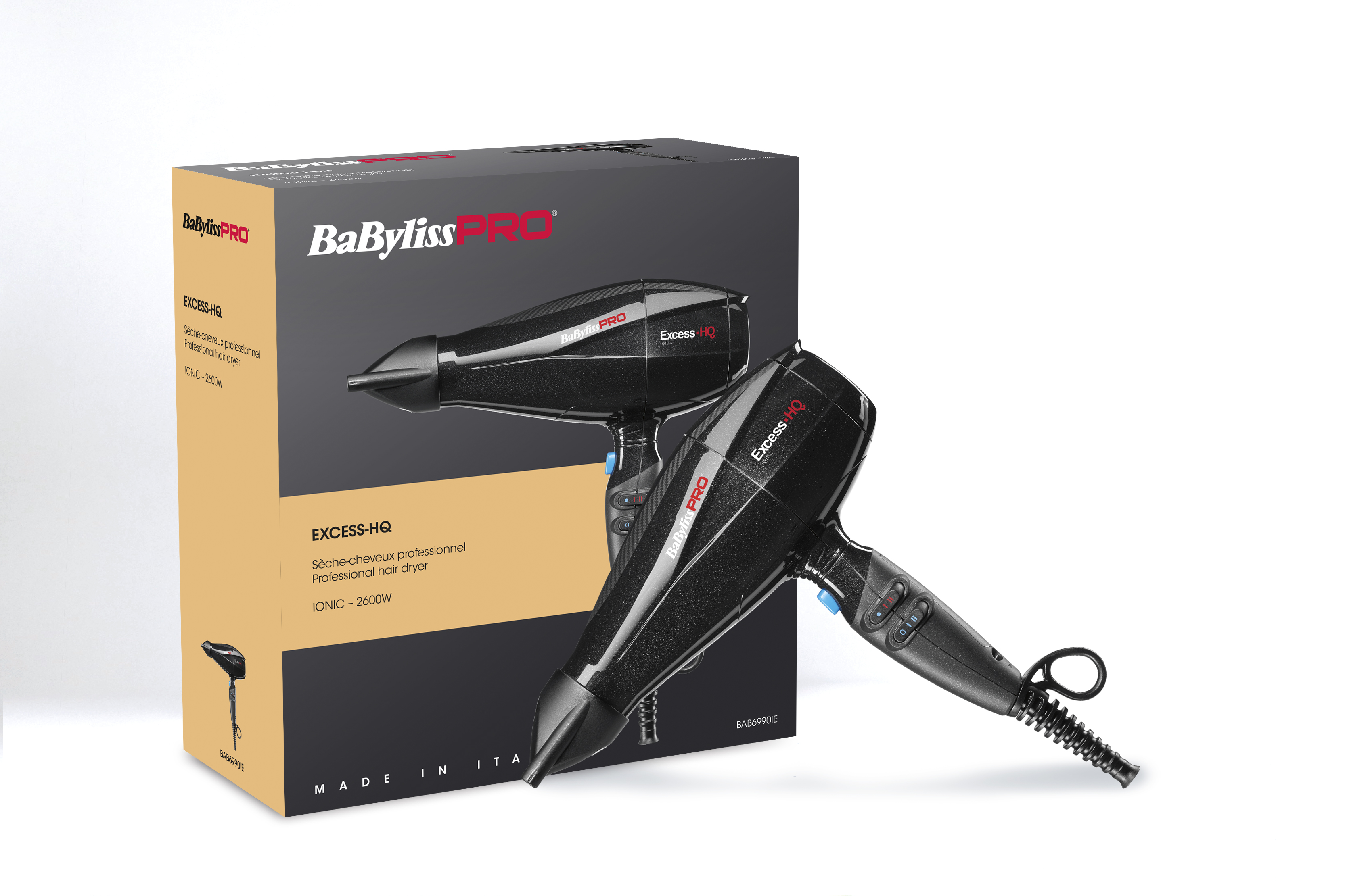BaByliss PRO Excess-HQ hairdryer 2600W ionic