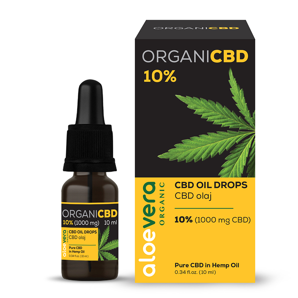 OrganiCBD CBD Oil Drops 10% (1000mg) 10ml