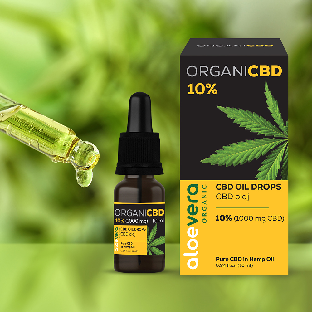 OrganiCBD CBD Oil Drops 10% (1000mg) 10ml
