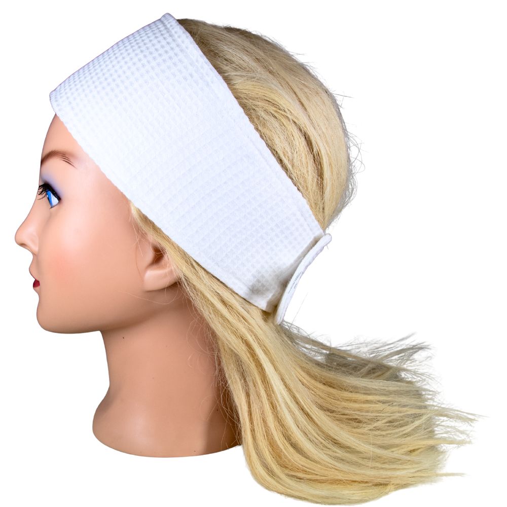 Cube cotton headband with velcro