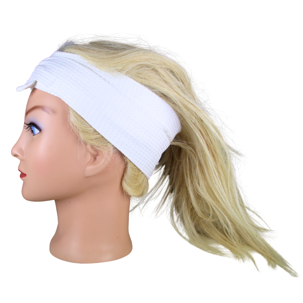 Cube cotton headband with ties