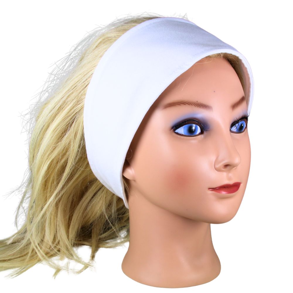 Plush headband with velcro