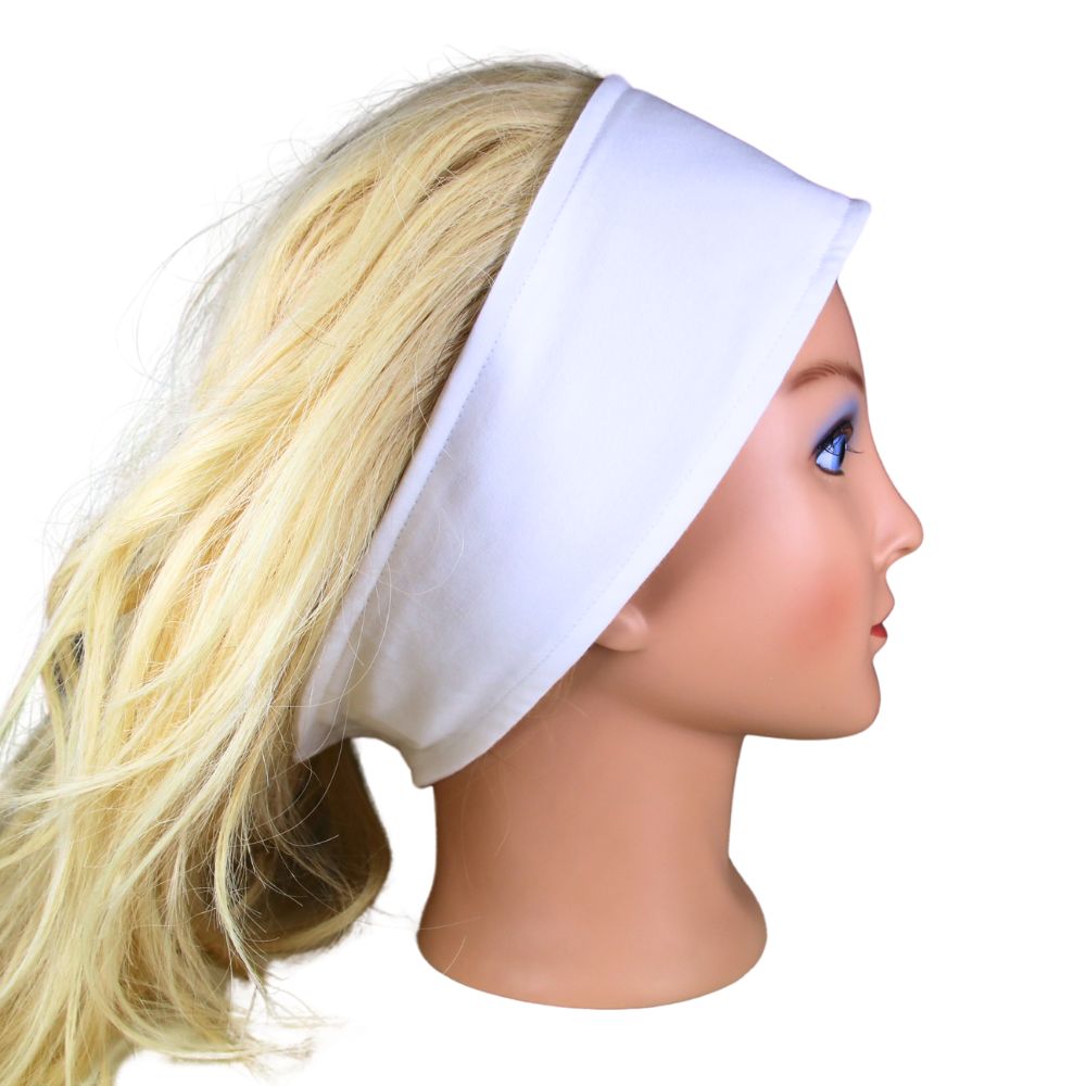 Plush headband with velcro
