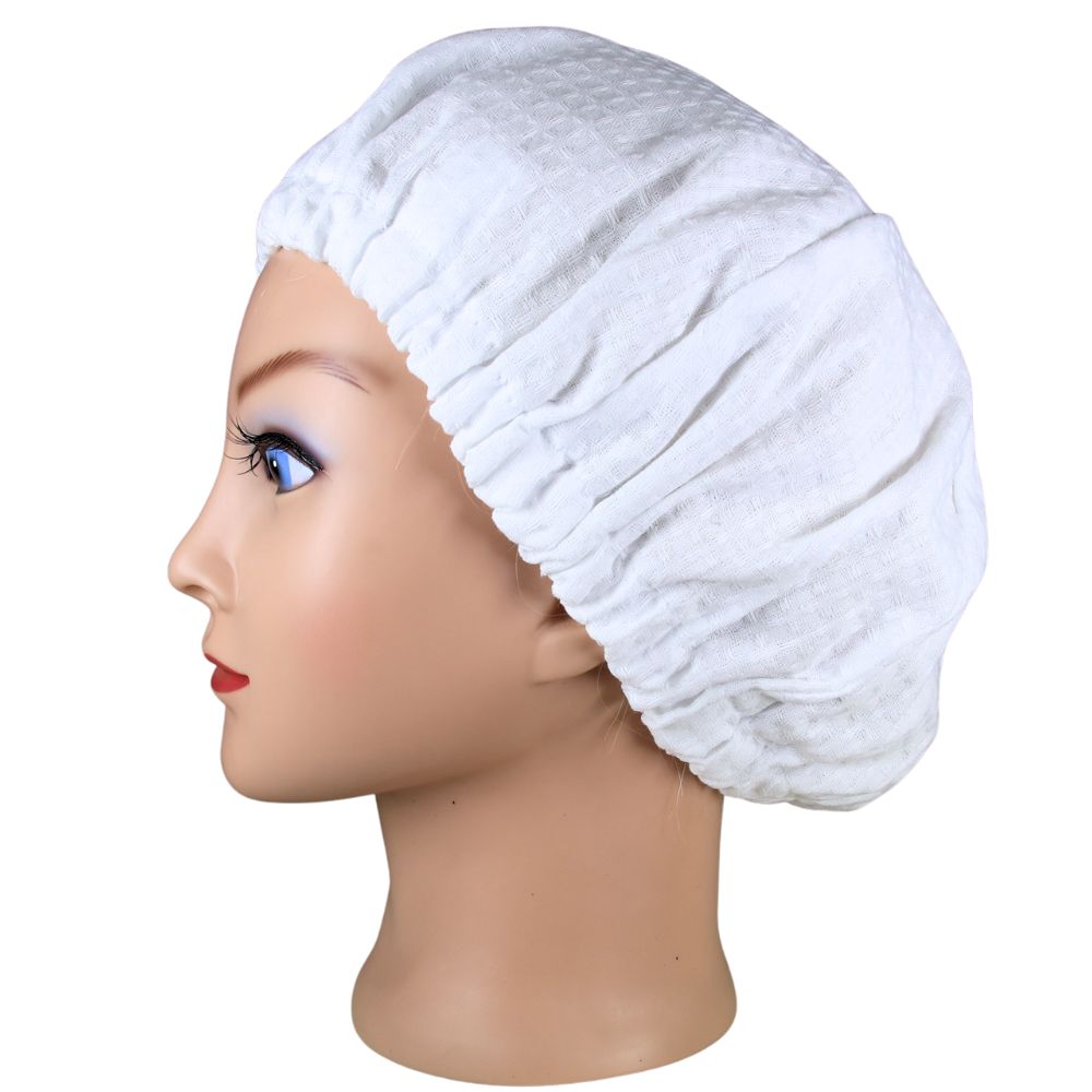 Waffle cotton cosmatic cap