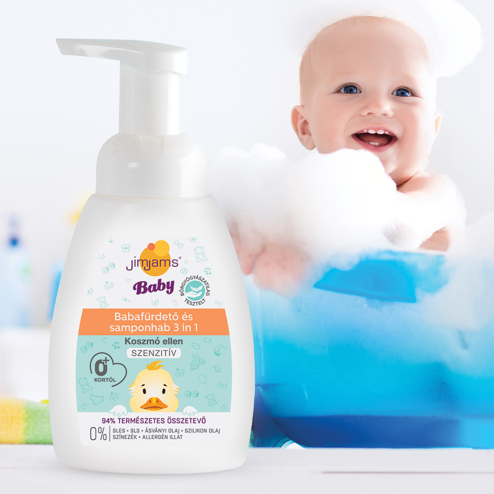 JimJams Baby foaming bath and shampoo 3in1 250ml