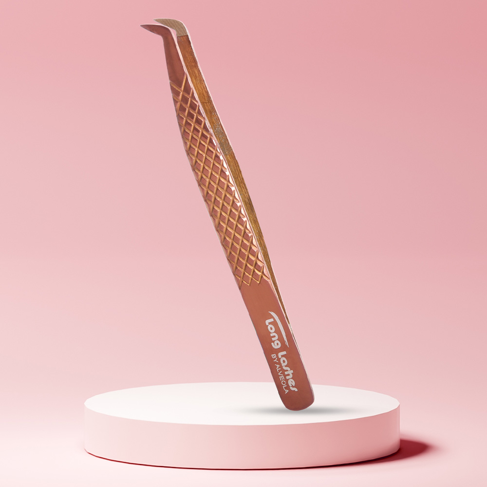 Long Lashes Pro Nano Volume tweezer - Duck type, Bronze
