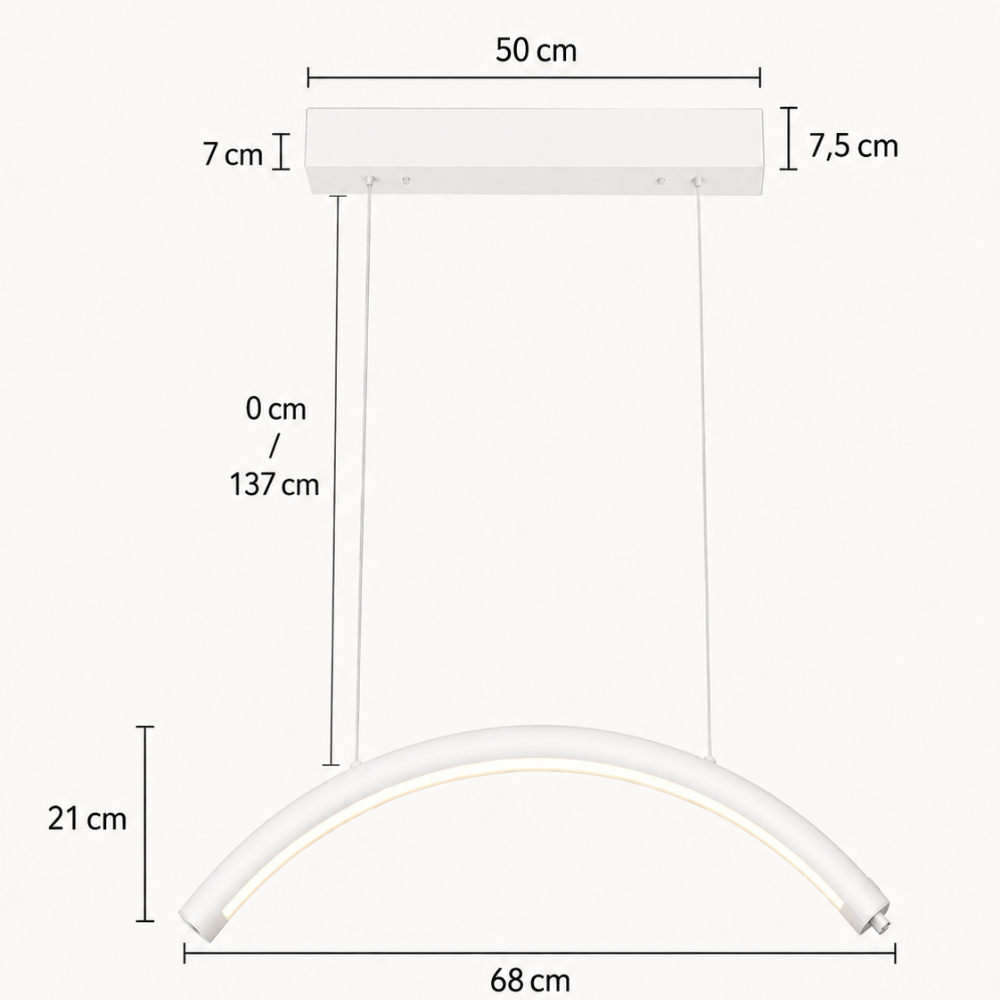 Long Lashes ceiling Moon Pro lamp- white