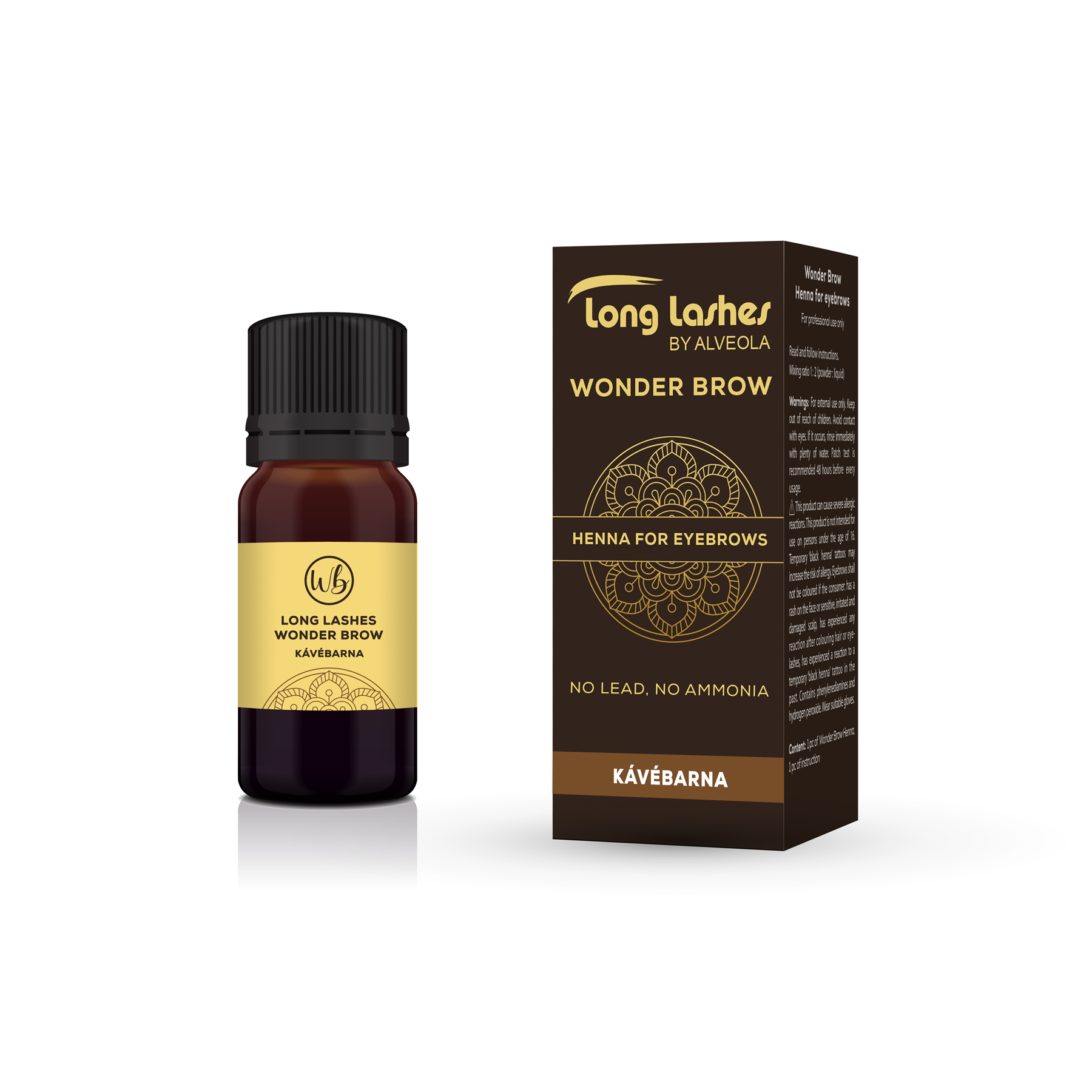 Long Lashes WonderBrow Henna Brow Tint -Coffee Brown 4g