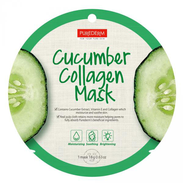 PureDerm Cucumber Collagen Mask