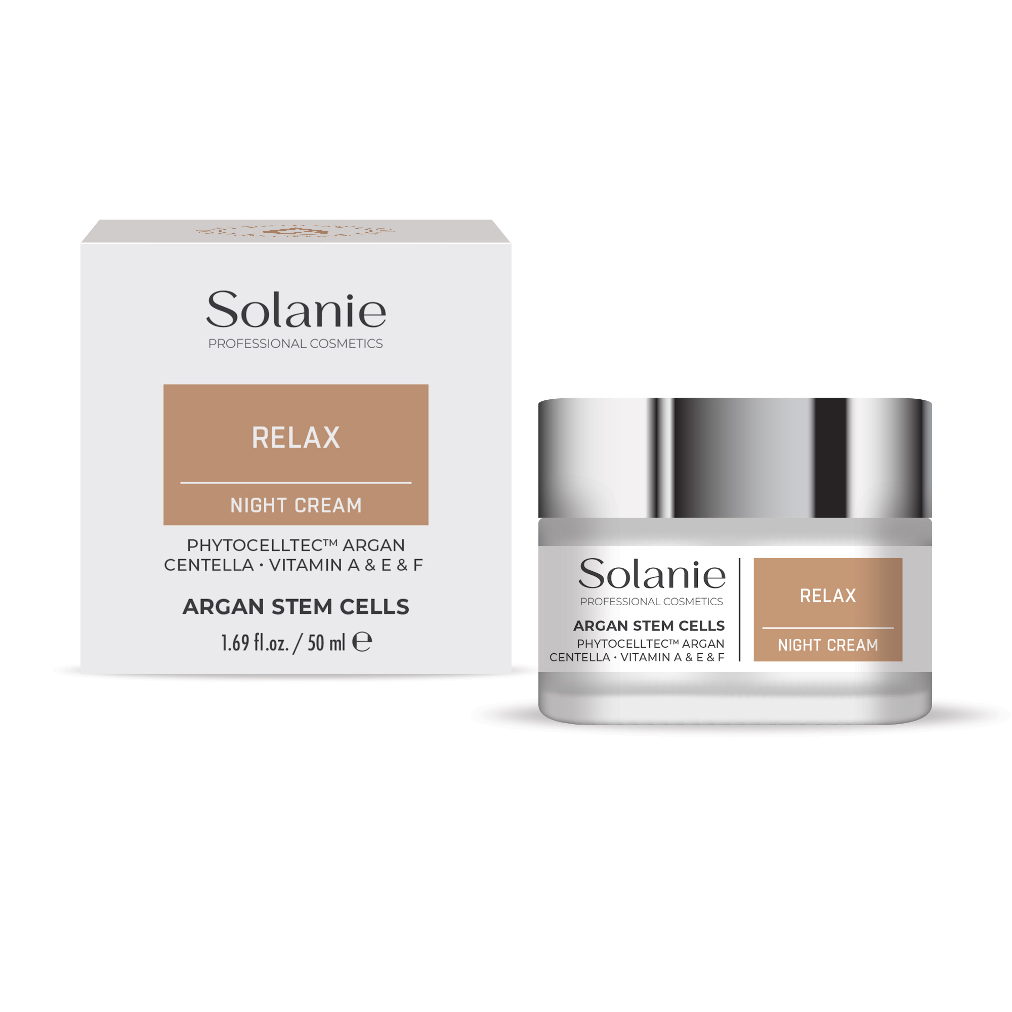 Solanie Argan plant stem cells Relax night cream 50 ml