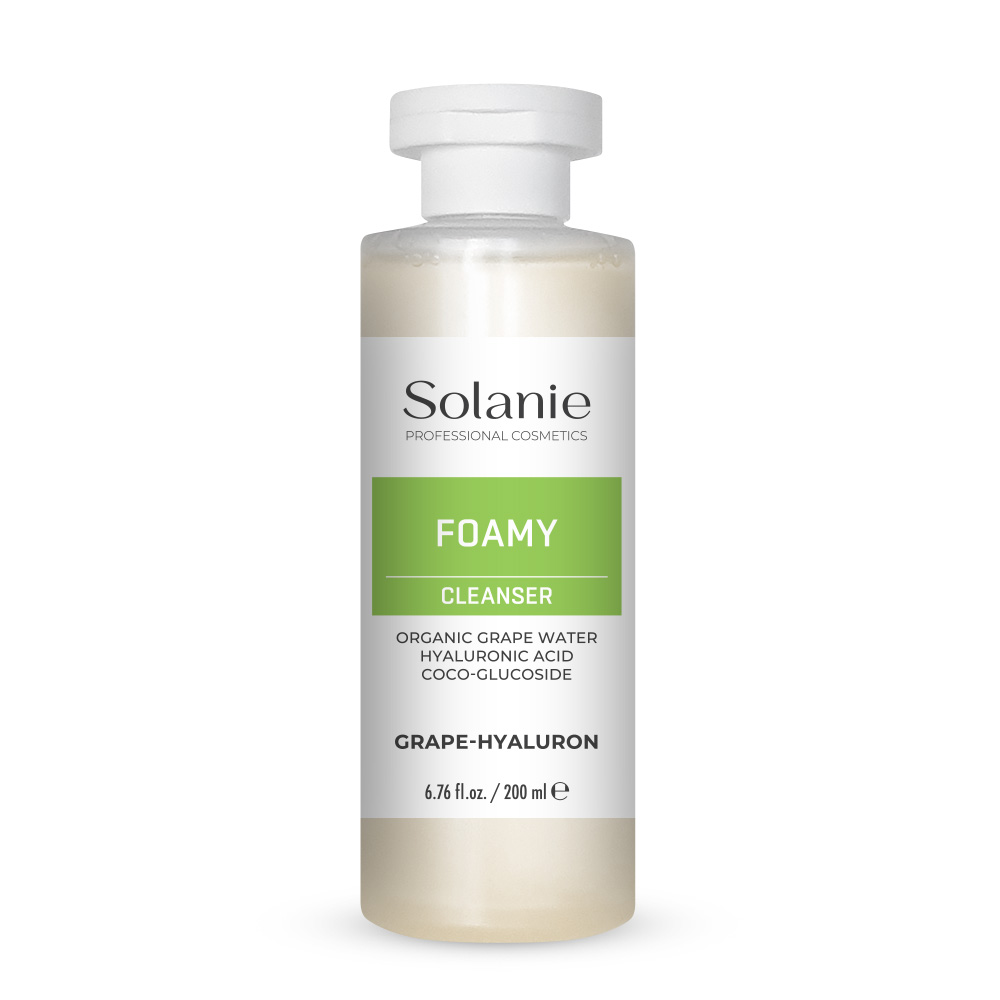 Solanie Grape- hyaluron foamy cleanser 200 ml
