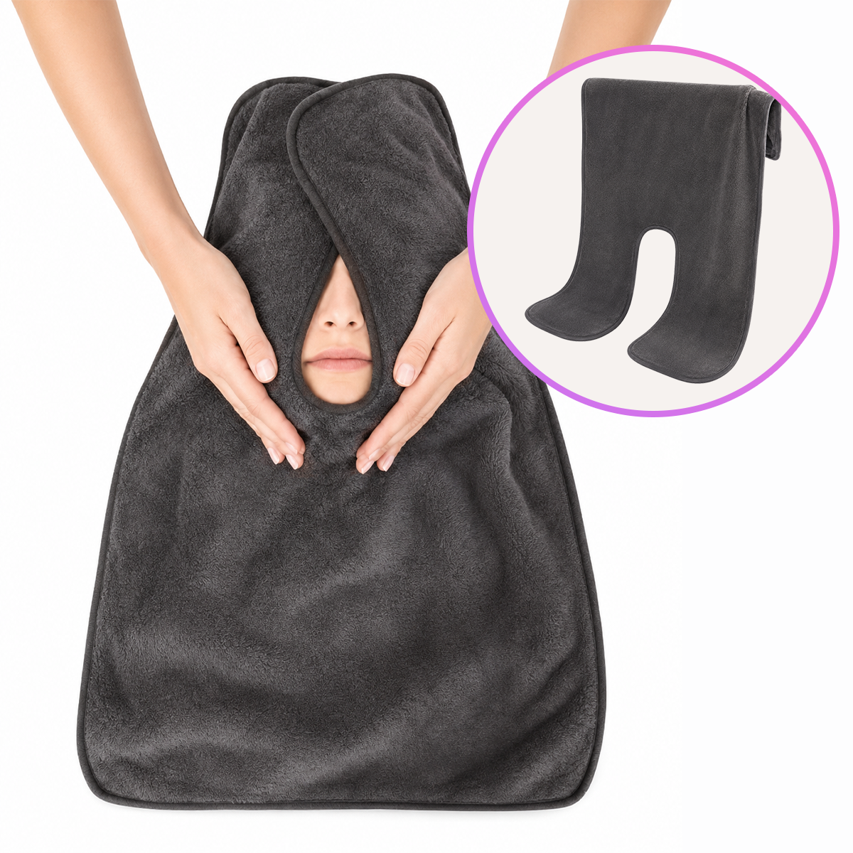 Solanie U - shaped microfiber towel
