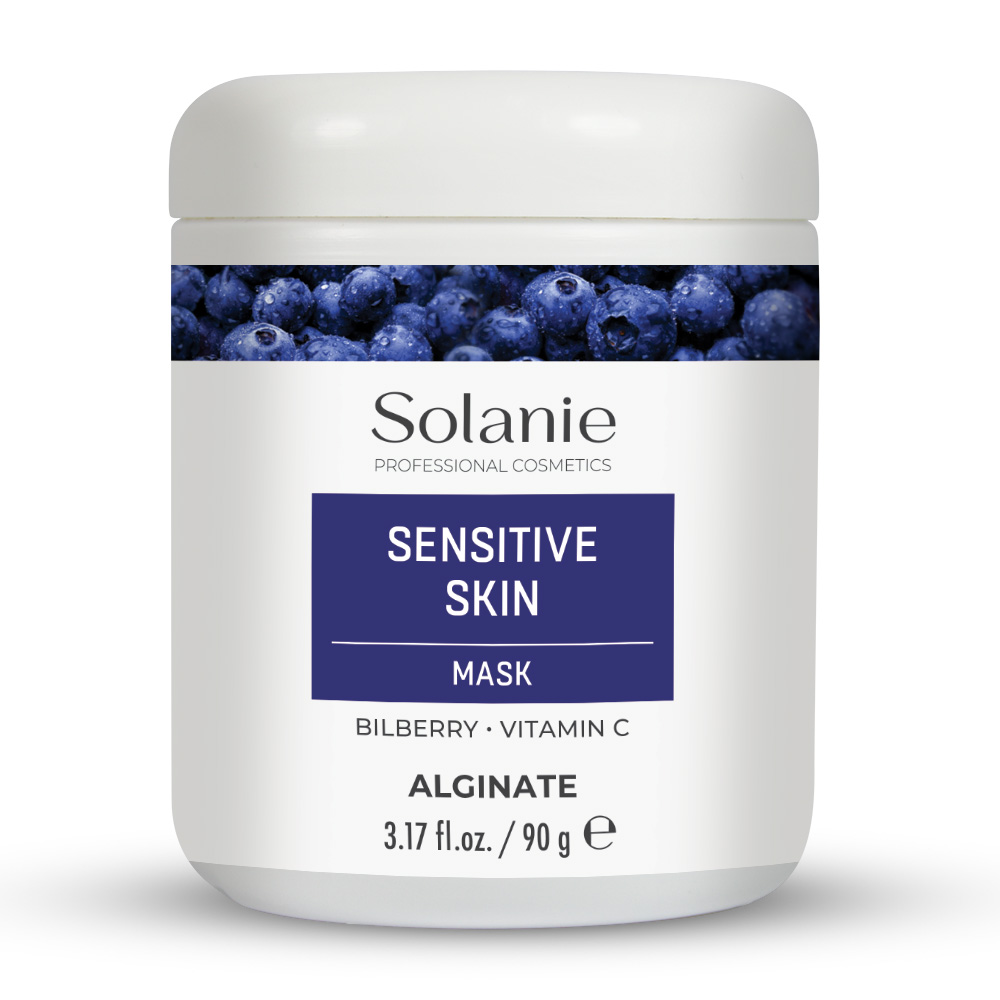 Solanie Alginate Sensitive Skin mask in jar