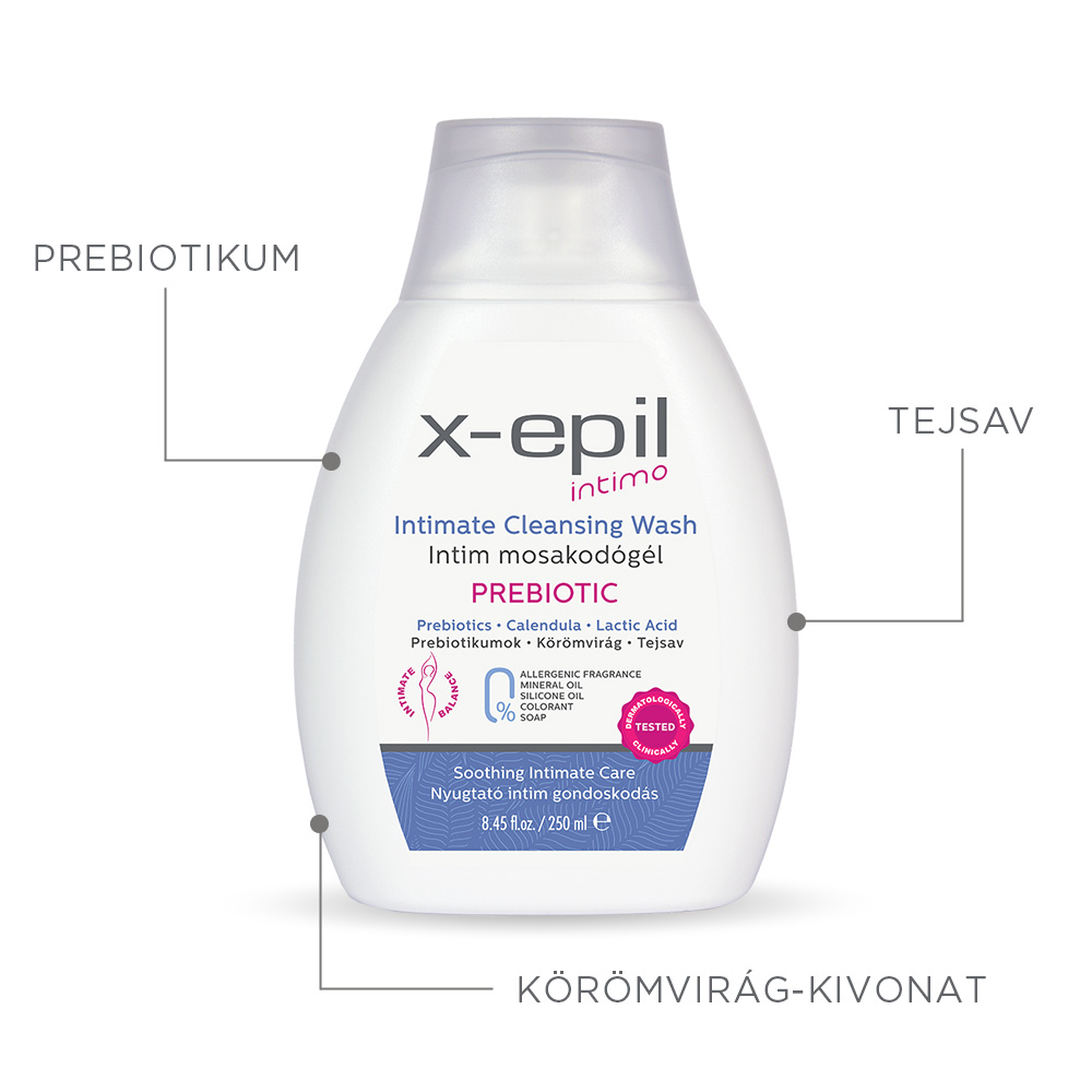 X-Epil Intimo Intimate cleansing wash PREBIOTIC 250ml