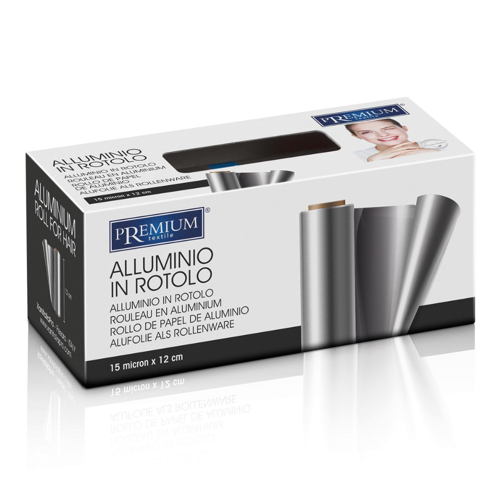 Aluminium Roll For Hair - Silver 12 cm- 15 Micron