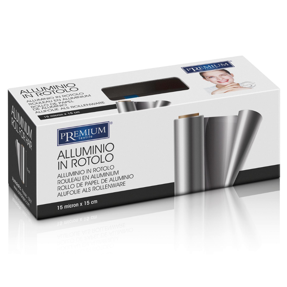 Aluminium Roll For Hair - Silver 15 cm - 15 Micron