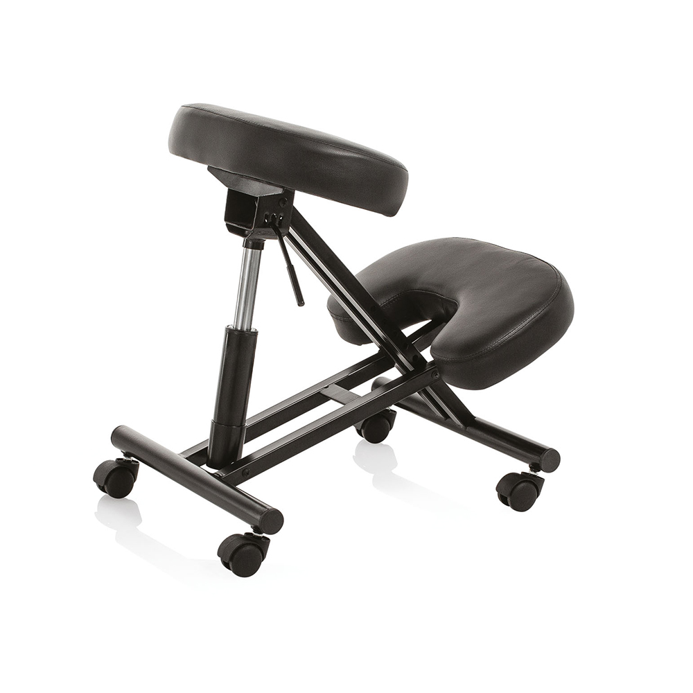 Ergonomic Stool Master Inox black