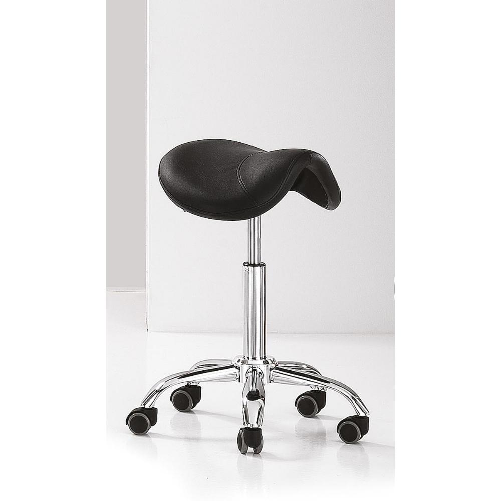 Saddle stool - black