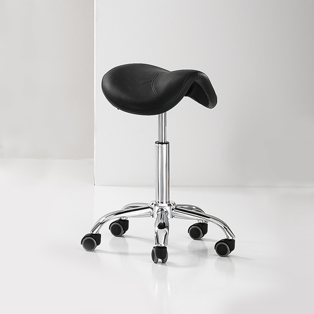 Saddle stool - black