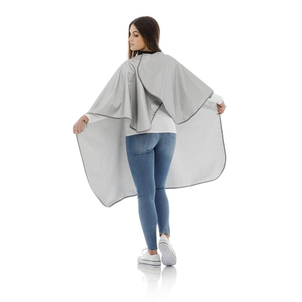 Master Styling cape for cut and color silver