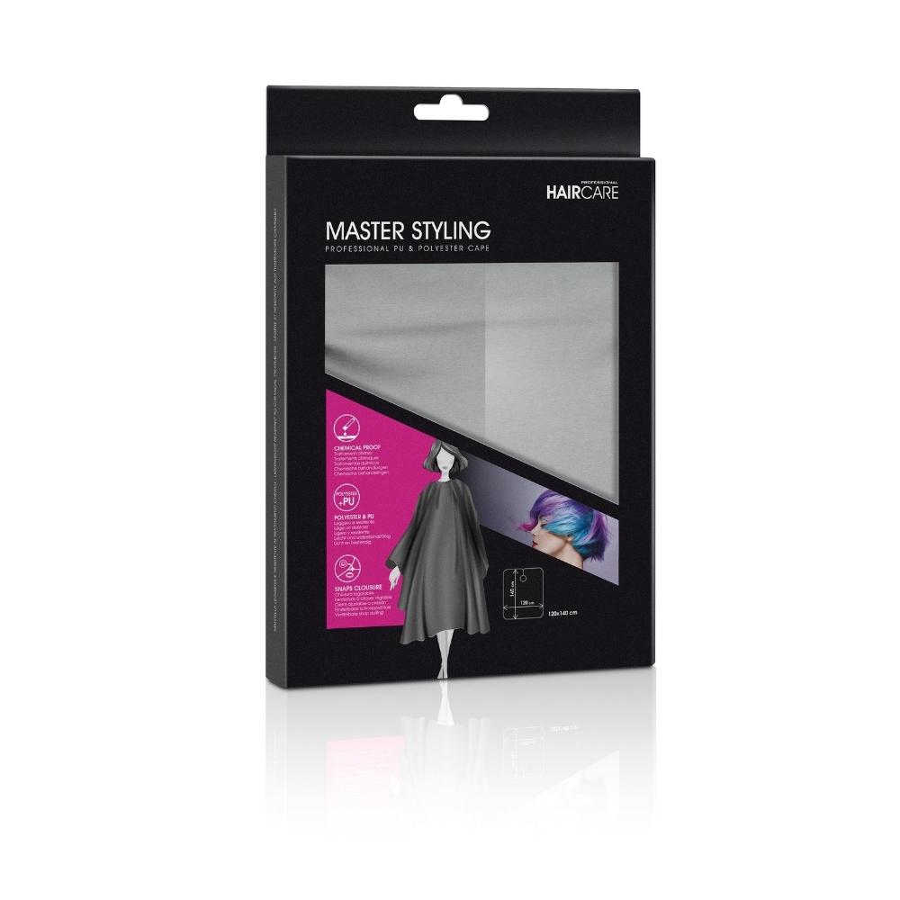 Master Styling cape for cut and color silver