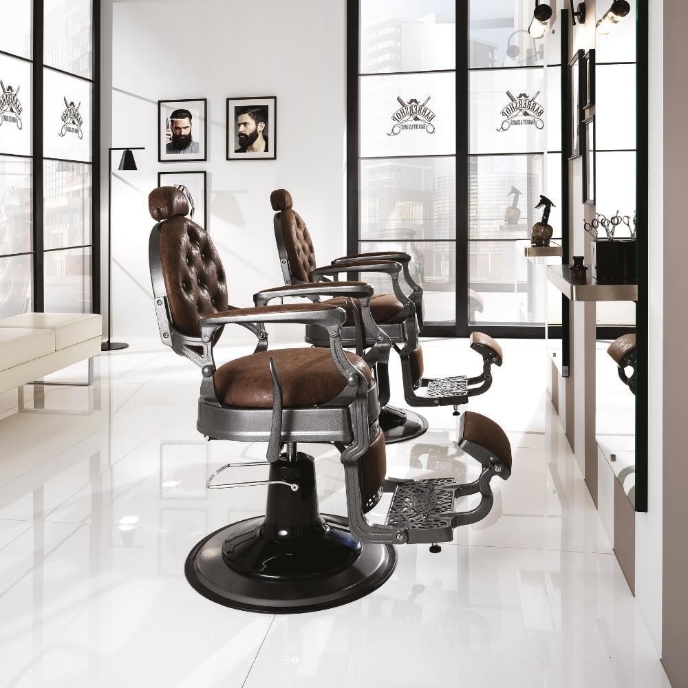 Hair Custom Roadster brown Barber chair