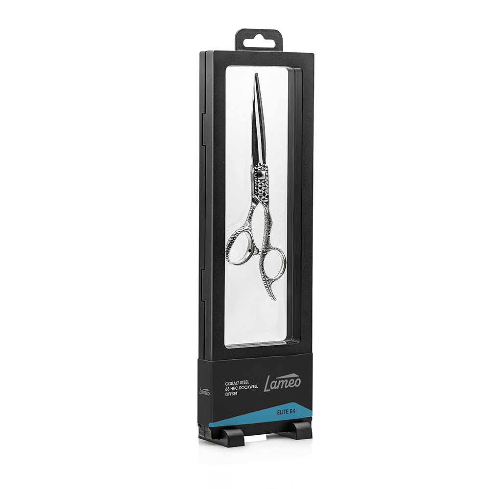 Lameo Elite E4 Cobalt Offset Hairdressing scissor 6 silver
