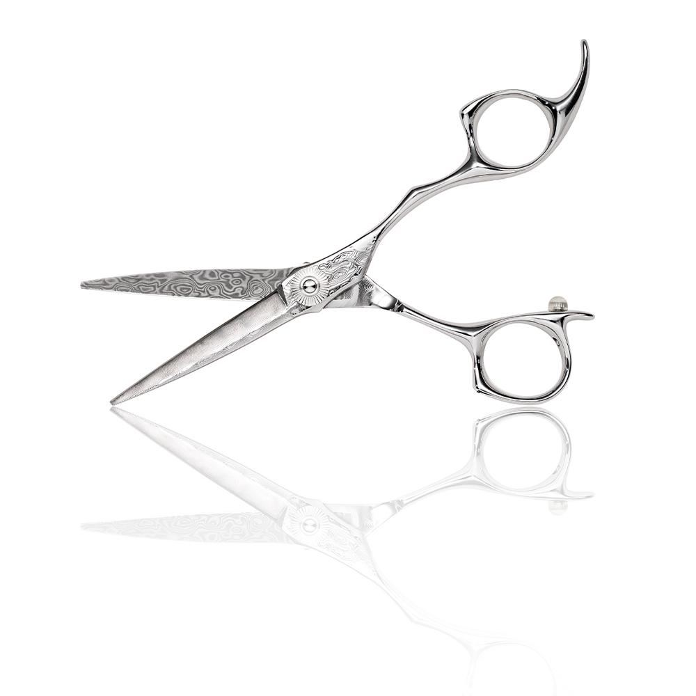 Lameo Elite E4 Damascus Offset Hairdressing scissor 6 ezüst