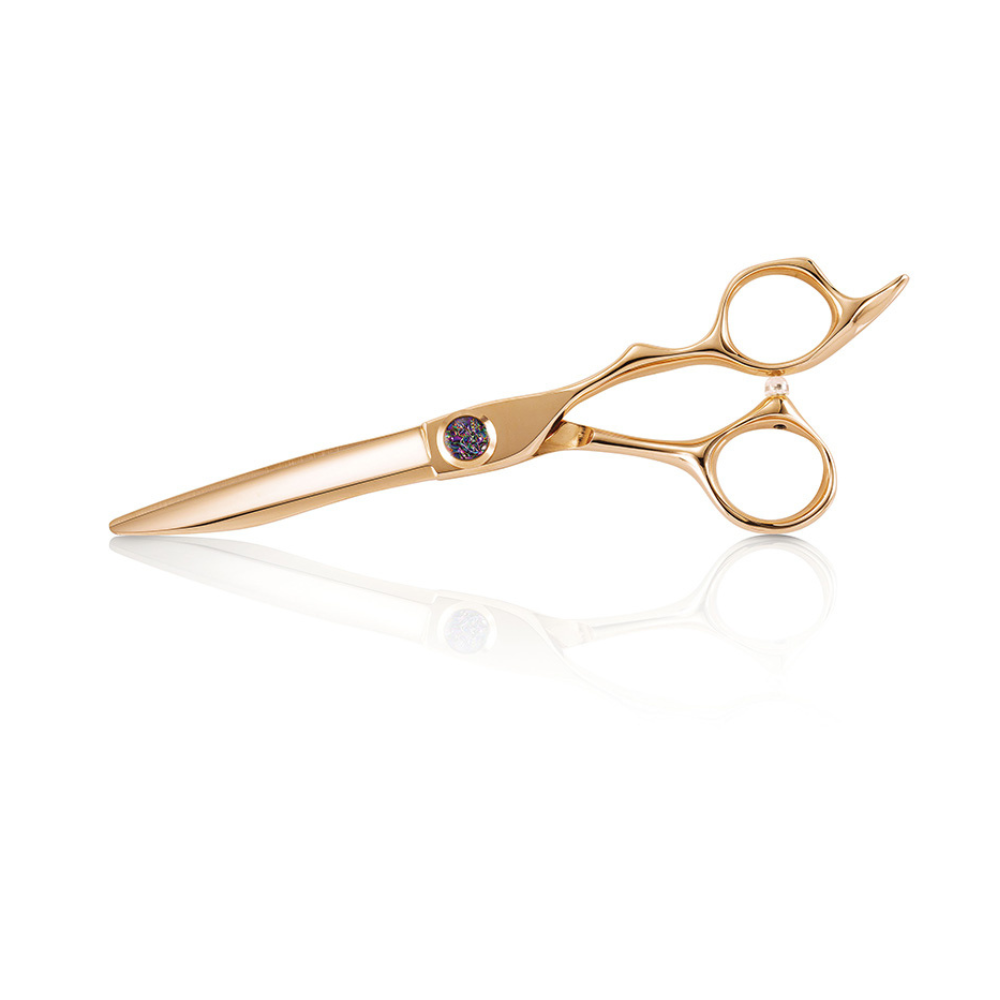 Lameo Elite E4 Vg10 CNC Opal Edition Hairdressing Scissors  6” Rose gold