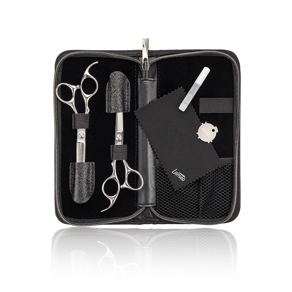 Stage pro set offset silver 5,5" Professional cutting set with case