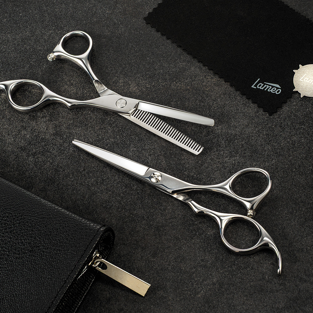 Stage pro set offset silver 5,5" Professional cutting set with case