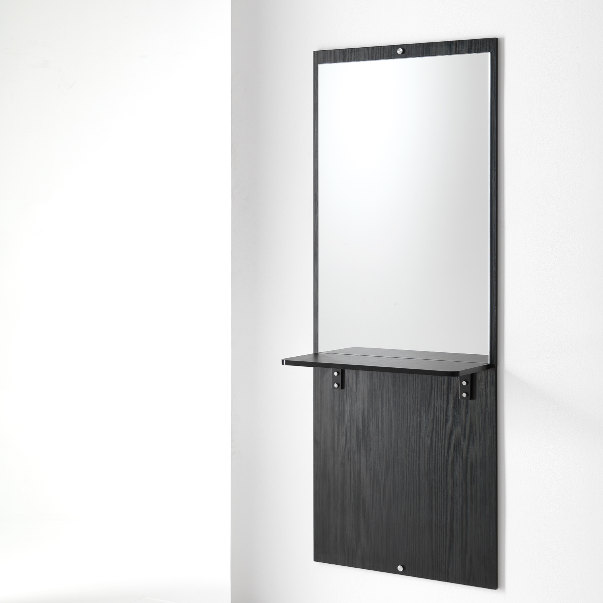 Specula Wood mirror station with shelf