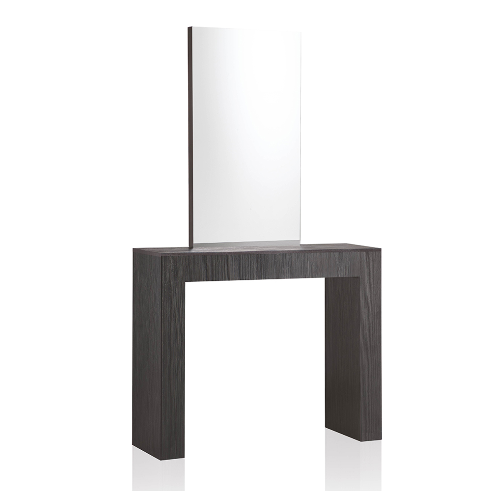 Gemini Solo mirror with console table