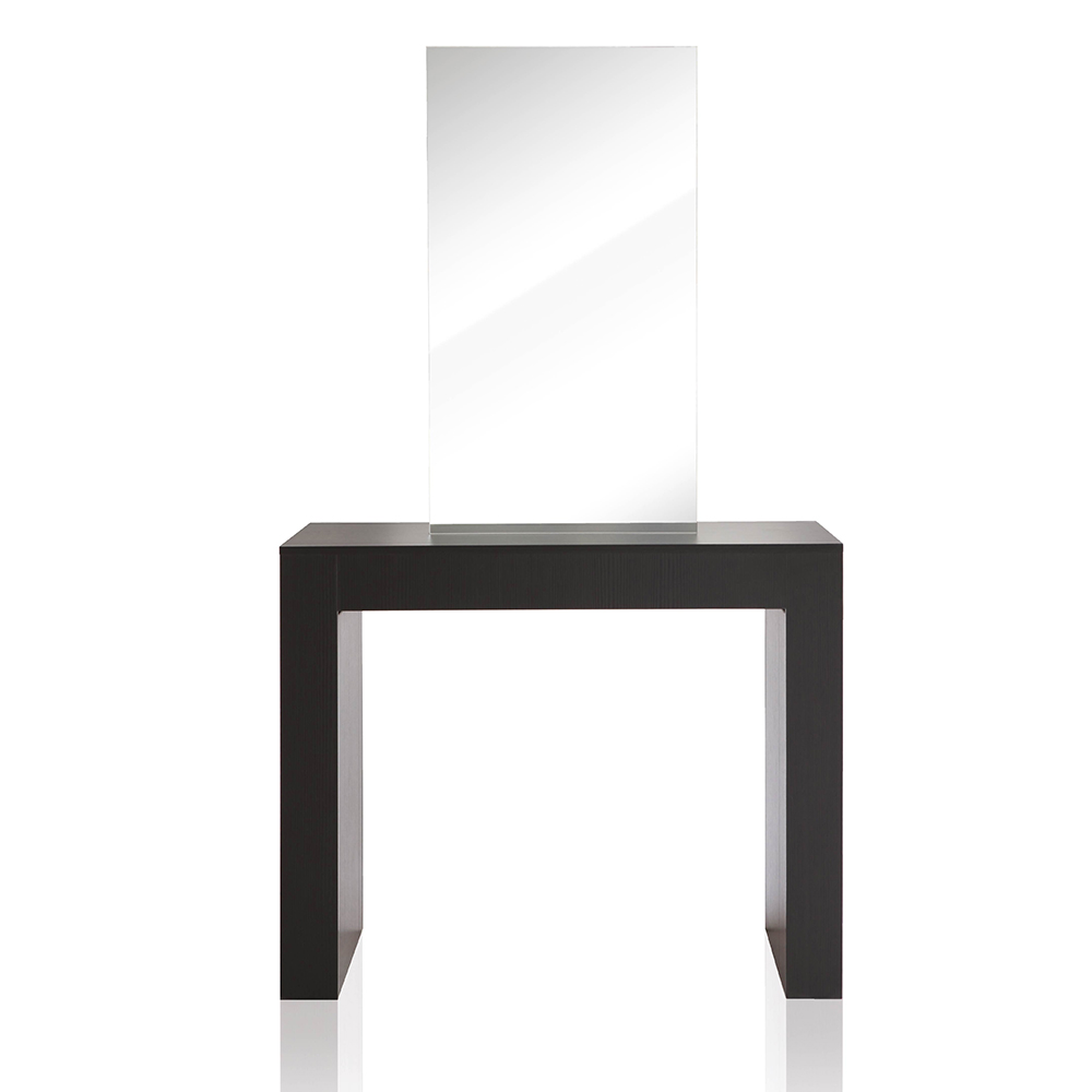 Gemini Solo mirror with console table