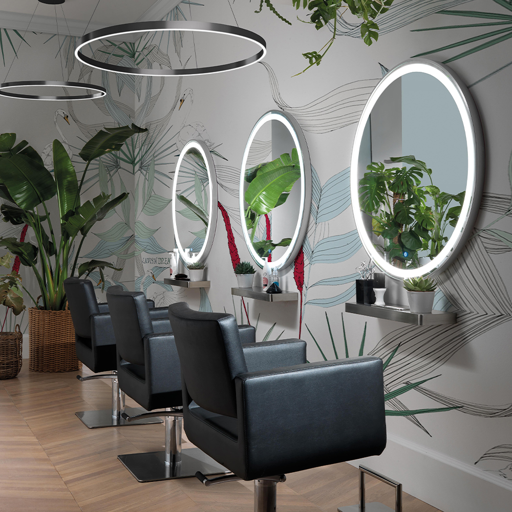 Nuvola mirror with light