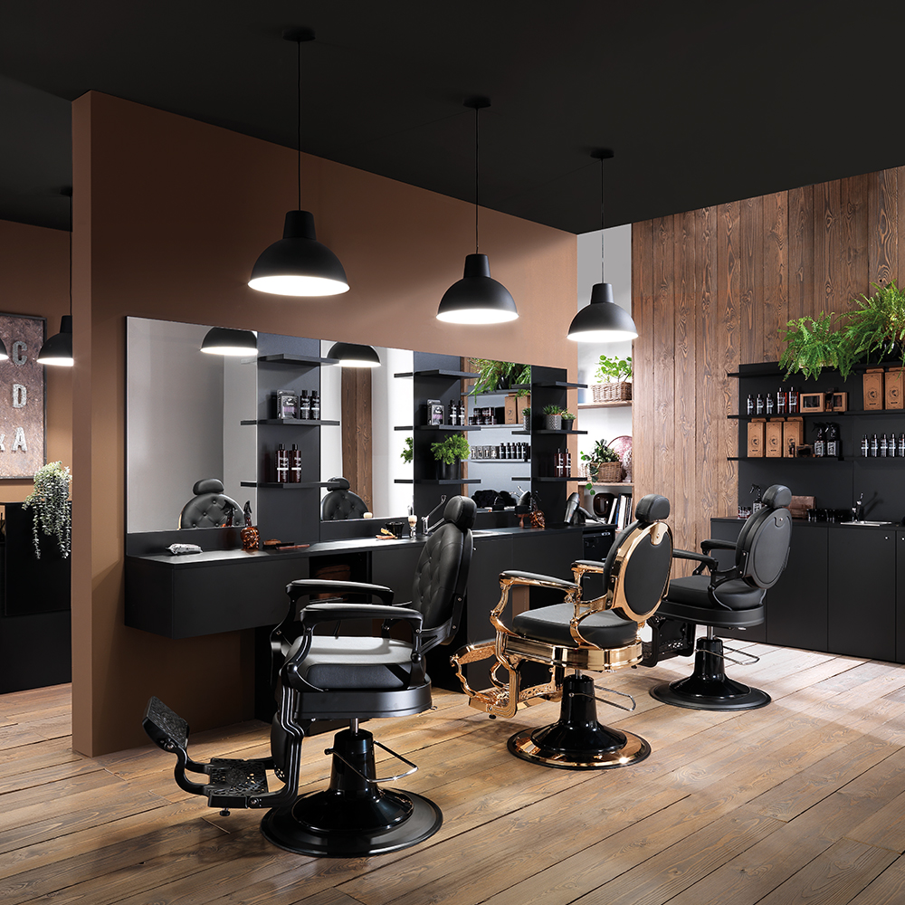 Hair Custom Dark Devil barber chair