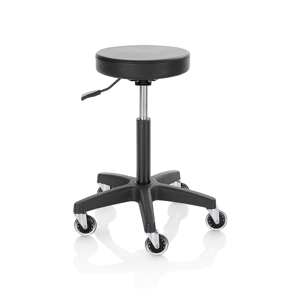 Roller Pro Ideal Round M stool with black base