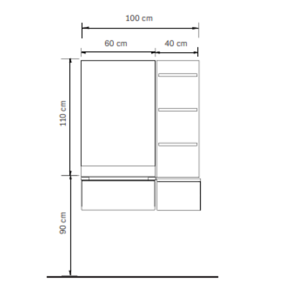 Salon Station Lift Black And Oak Salon Station