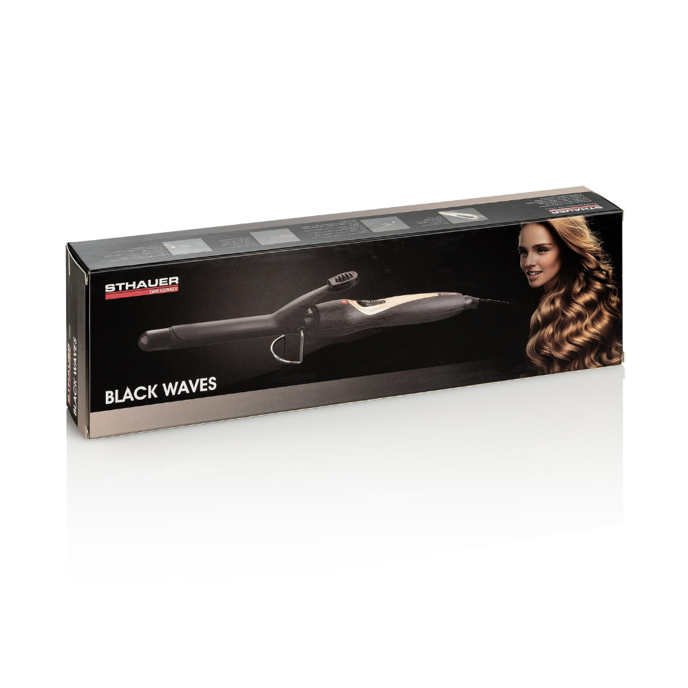 Sthauer Black Wave Curling Wand With Clamp Ø 25 mm