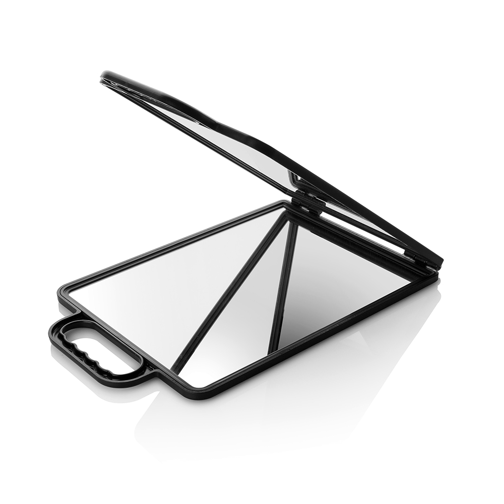 Book portable folding mirror