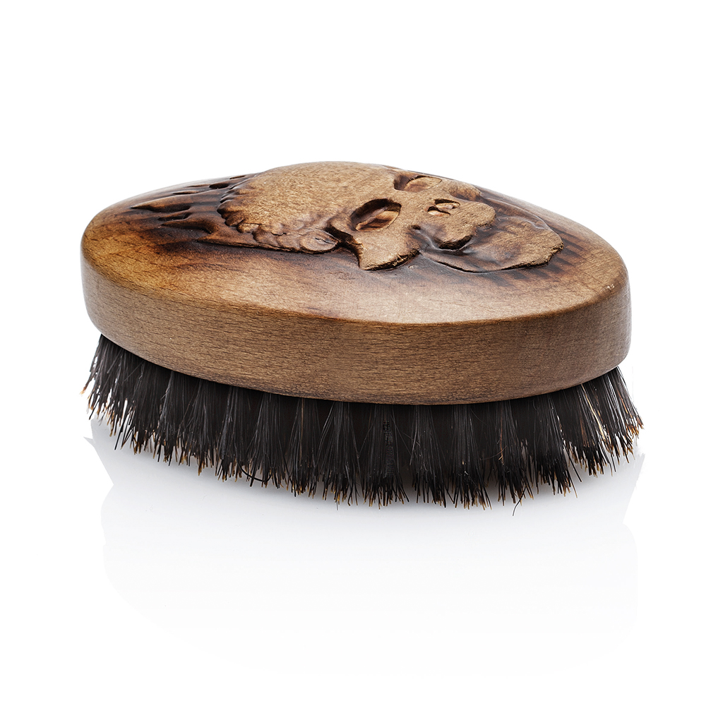Skull oval palm brush
