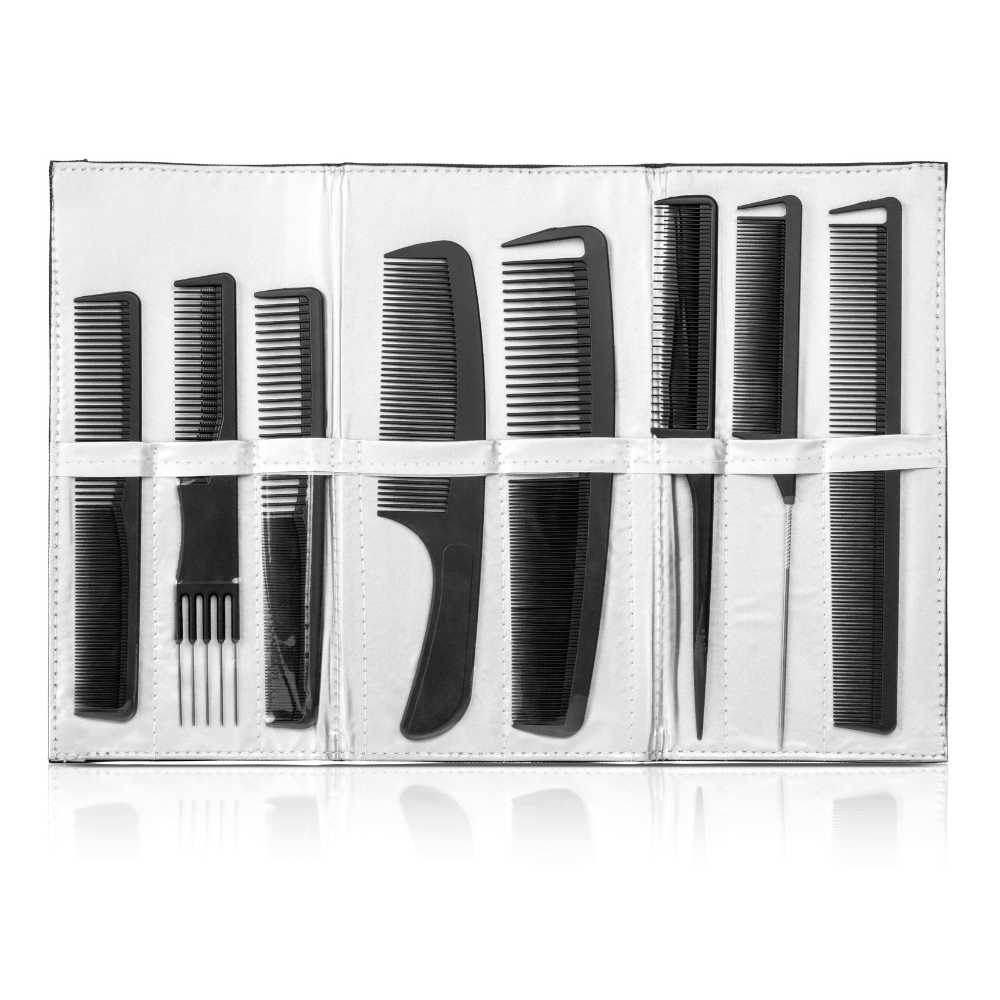 School Carbon Set Set Of 8 Professional Combs