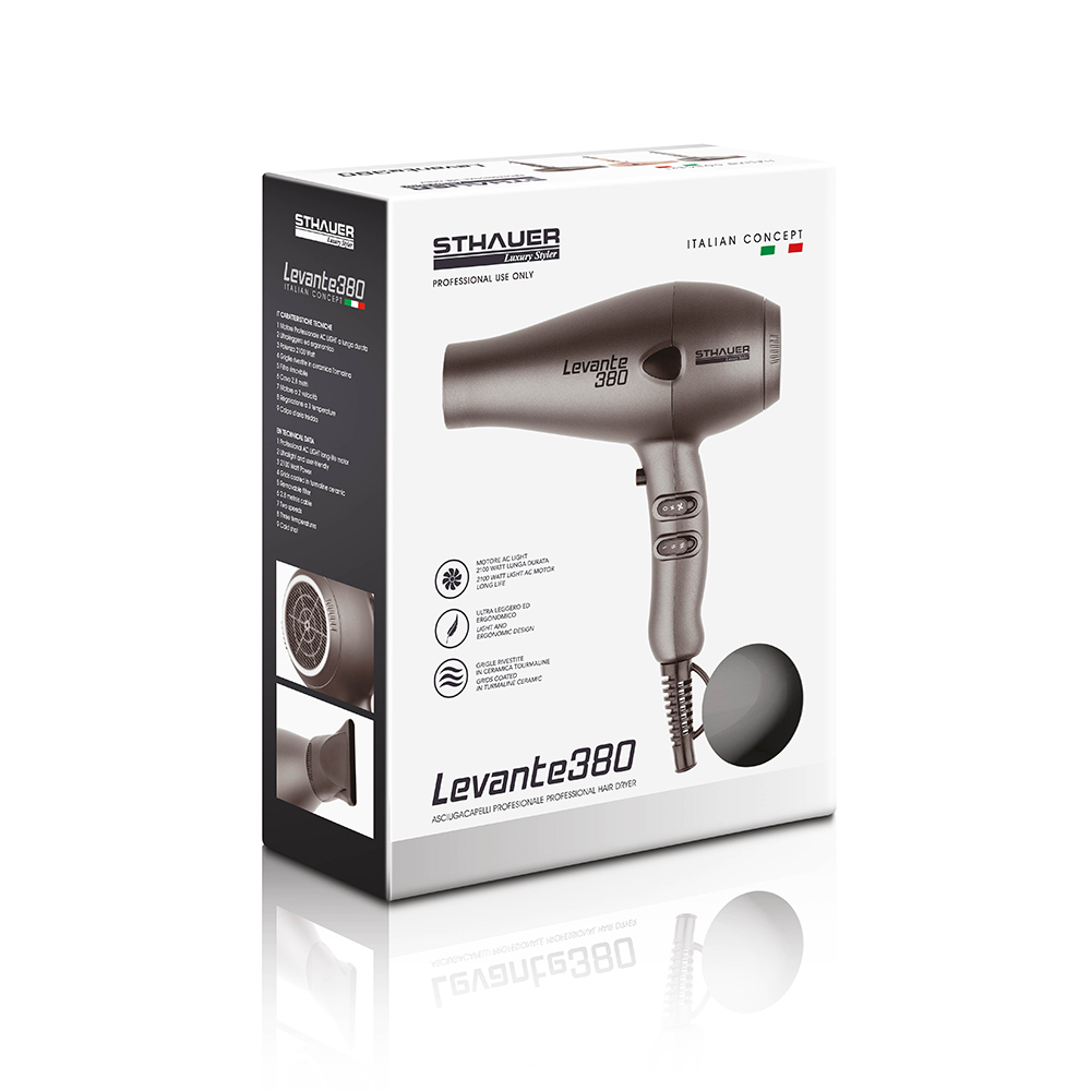 Sthauer Levante 380  Luxury Silver  Professional hair dryer