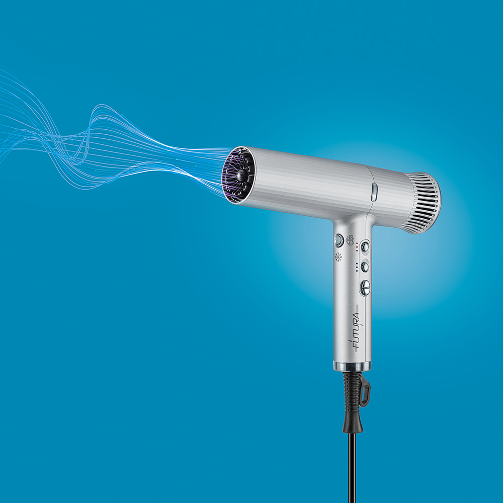 Sthauer Futura professional hair dryer silver