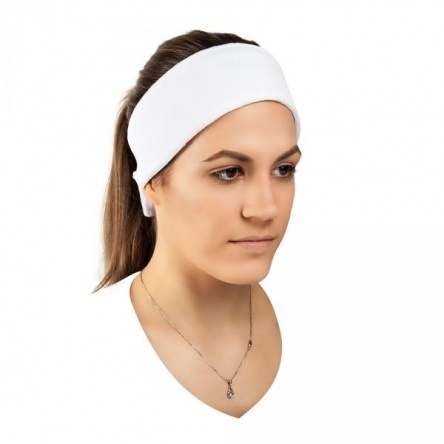 Plush headband with velcro