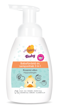 JimJams Baby foaming bath and shampoo 3in1 250ml